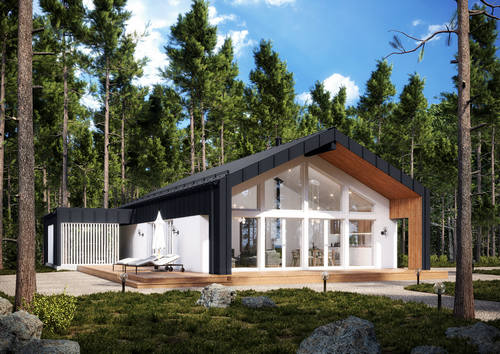 Casa en Estonia visualización arquitectónica